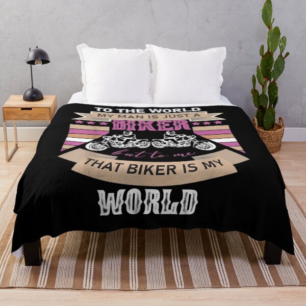 Item preview, To The World My Man Is Just A Biker Motorcycle Gf Gift  designed and sold by lindafrances.