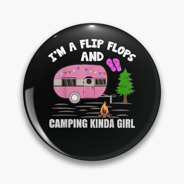 Item preview, Camping Lover I'm A Flip Flops And Camping Kinda Girl Gift  designed and sold by rubysheila.