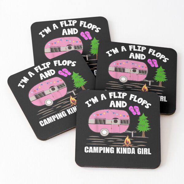 Item preview, Camping Lover I'm A Flip Flops And Camping Kinda Girl Gift  designed and sold by rubysheila.