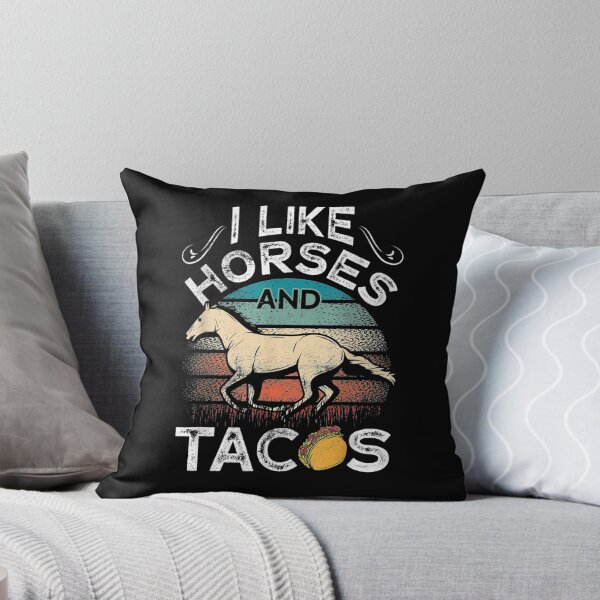 Item preview, Funny Saying I Like Horses And Tacos Food Lover Retro Gift  designed and sold by lindafrances.