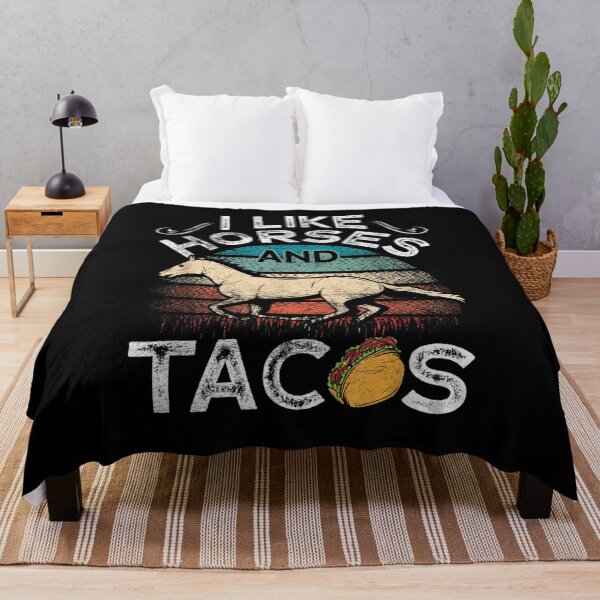 Item preview, Funny Saying I Like Horses And Tacos Food Lover Retro Gift designed and sold by lindafrances.