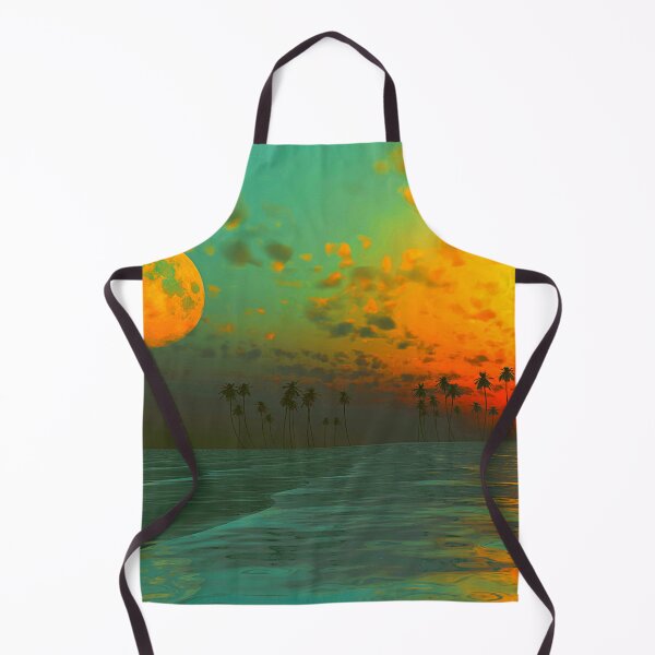 Item preview, sun and moon palm sunset art designed and sold by cutecrazytshirt.