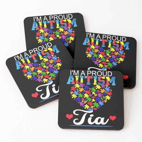 Item preview, I'm A Proud Autism Tia Autism Awareness Aunt Nephew Niece Gift  designed and sold by lindafrances.