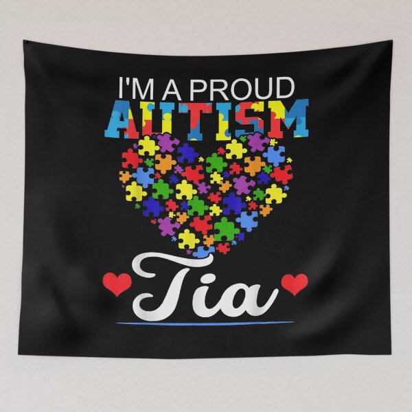 Item preview, I'm A Proud Autism Tia Autism Awareness Aunt Nephew Niece Gift  designed and sold by lindafrances.