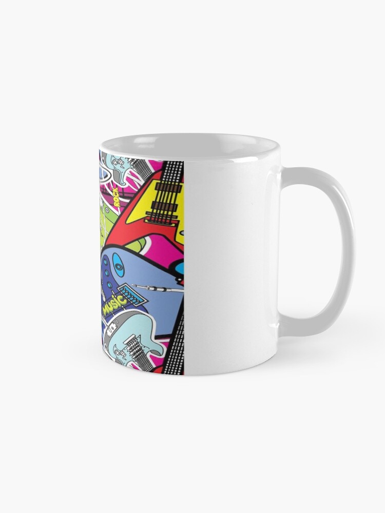 Thumbnail 5 of 6, Coffee Mug, Colorful Music Graffiti - Casuon designed and sold by CASUON.