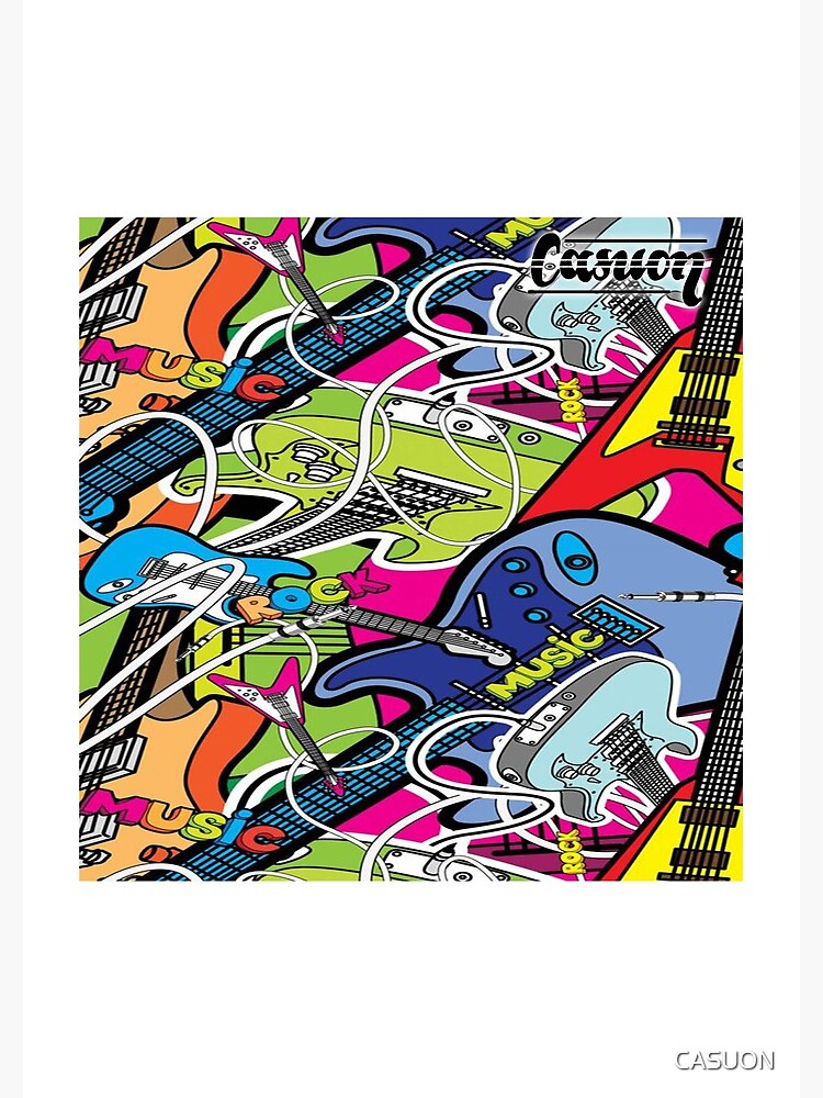 Thumbnail 3 of 3, Journal, Colorful Music Graffiti - Casuon designed and sold by CASUON.