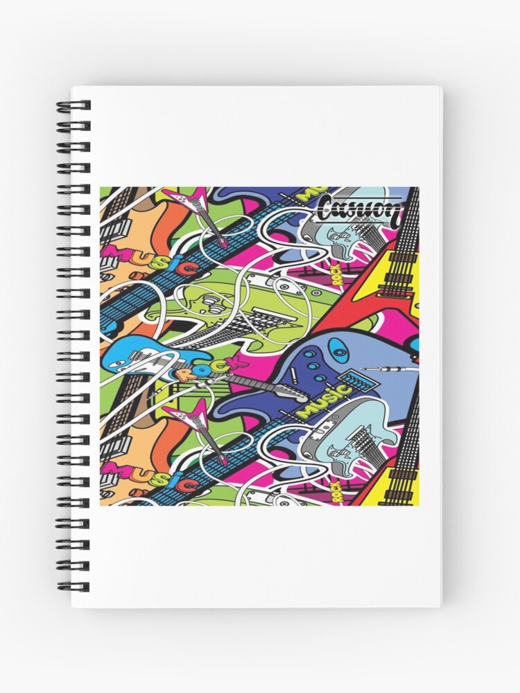Thumbnail 1 of 3, Journal, Colorful Music Graffiti - Casuon designed and sold by CASUON.