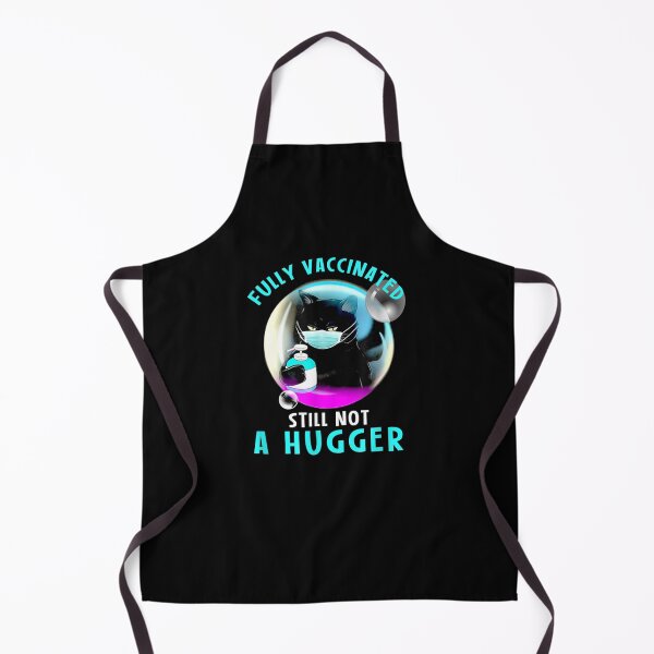 Item preview, Vaccinated Funny Not A Hugger Black Cat Social Distancing Gift designed and sold by rubysheila.