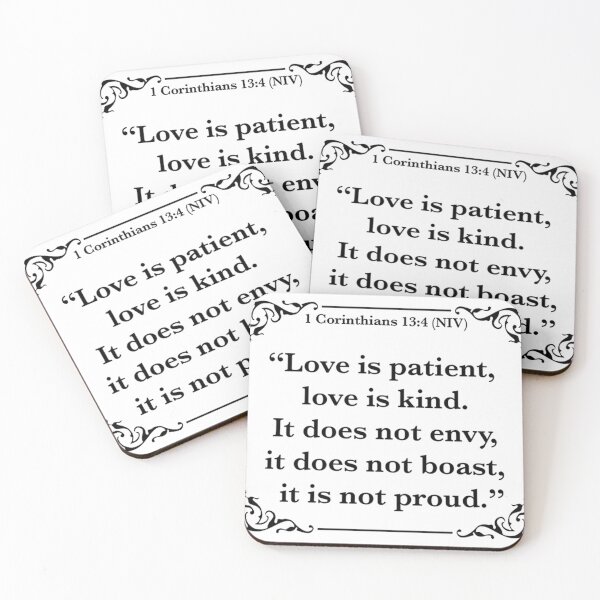 Item preview, 1 Corinthians 13:4 (NIV), Bible Scripture  designed and sold by Espirit-Images.