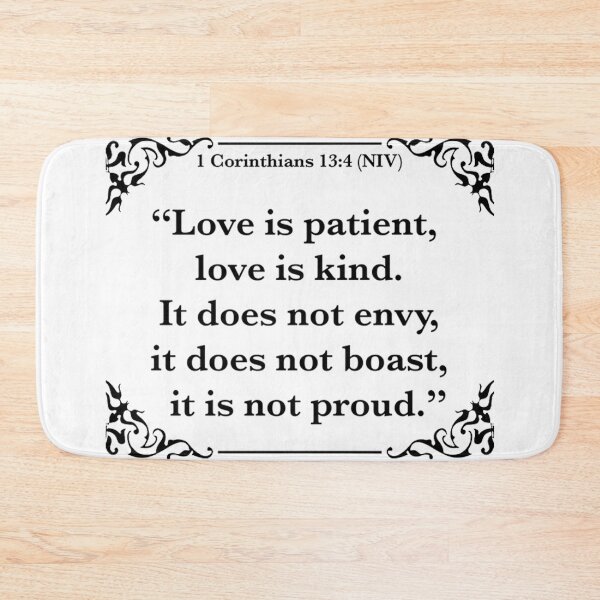 Item preview, 1 Corinthians 13:4 (NIV), Bible Scripture  designed and sold by Espirit-Images.