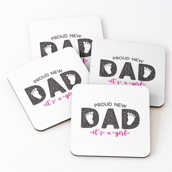 Item preview, Proud New Dad it's a Girl Funny Pregnancy Announcement For Husband Quotes designed and sold by ZETTIF ⭐⭐⭐⭐⭐.