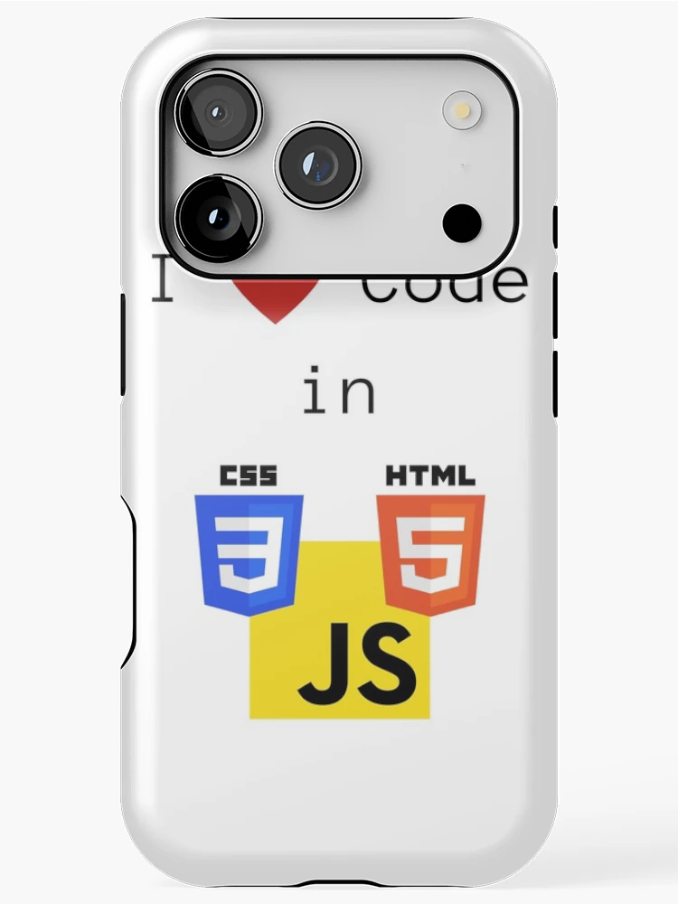 Thumbnail 1 of 4, iPhone Case, I love to Code in HTML5/CSS3/JavaScript designed and sold by lsepolis123.
