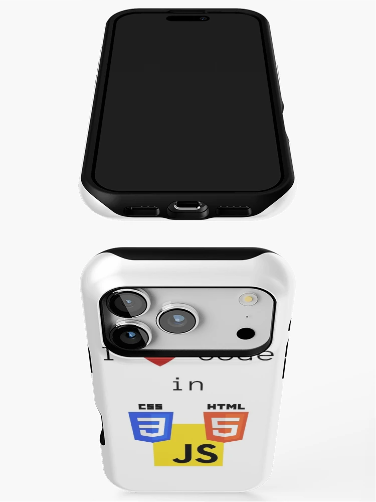 Thumbnail 3 of 4, iPhone Case, I love to Code in HTML5/CSS3/JavaScript designed and sold by lsepolis123.