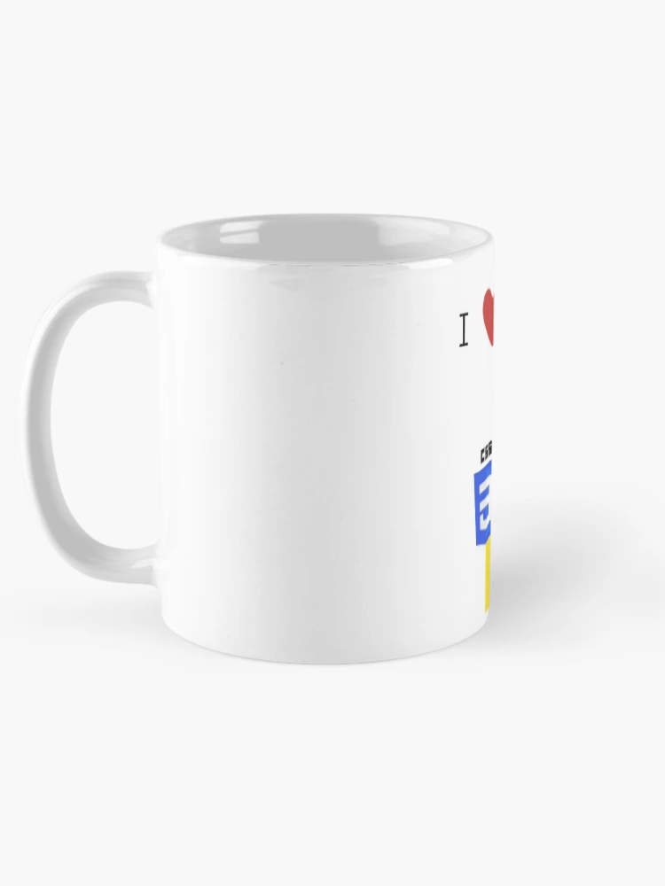 Thumbnail 5 of 6, Coffee Mug, I love to Code in HTML5/CSS3/JavaScript designed and sold by lsepolis123.