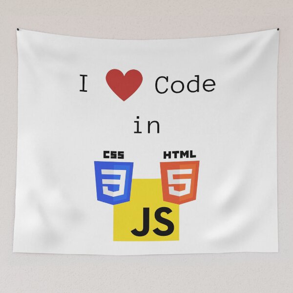 Item preview, I love to Code in HTML5/CSS3/JavaScript designed and sold by lsepolis123.