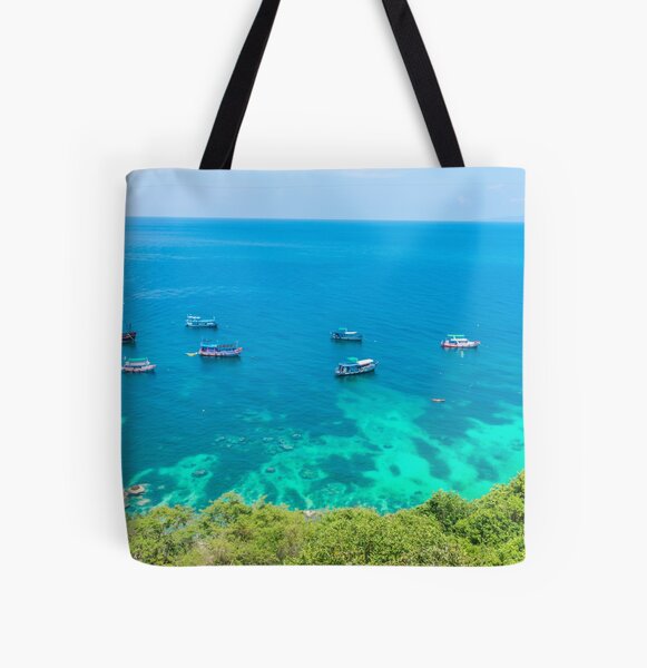Thailand Tropics Sea Boat Tote Bag Purse Handbag For Women Girls Thailand Tropics Sea Boat Tote Bag Purse Handbag For Women Girls