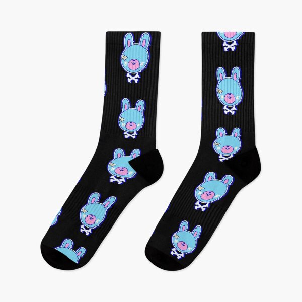 Aperçu de l'œuvre Cute Kawaii Goth Bunny Glitch Effrayant Pastel Goth Vaporwave créée et vendue par swiftyspade.