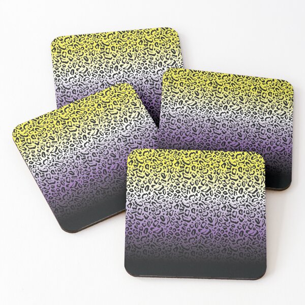 Item preview, LGBT Non Binary Pride Flag Gift, Nb identity pride flag, Leopard Leather pattern designed and sold by ArtsyloShop.