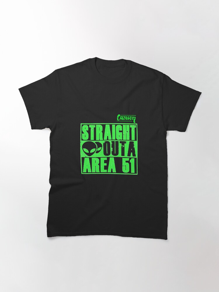 Thumbnail 3 of 7, Classic T-Shirt, Straight Outs Area 51 - Casuon designed and sold by CASUON.