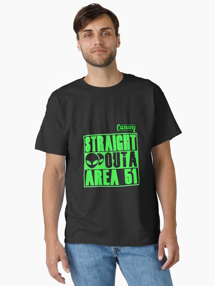 Thumbnail 2 of 7, Classic T-Shirt, Straight Outs Area 51 - Casuon designed and sold by CASUON.