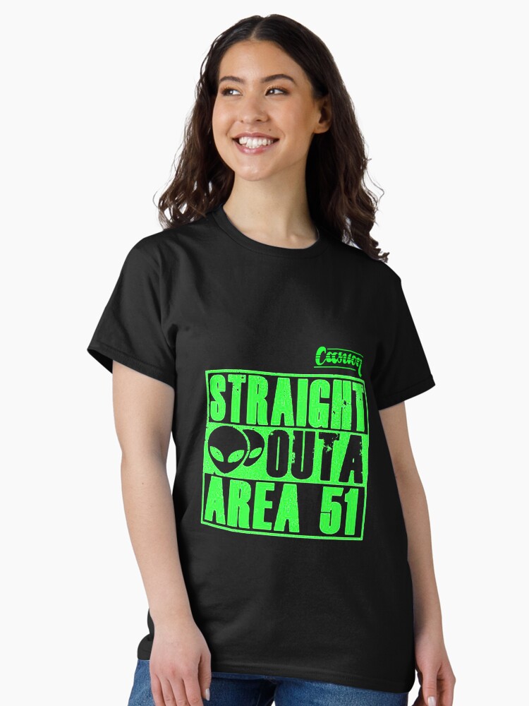 Thumbnail 1 of 7, Classic T-Shirt, Straight Outs Area 51 - Casuon designed and sold by CASUON.