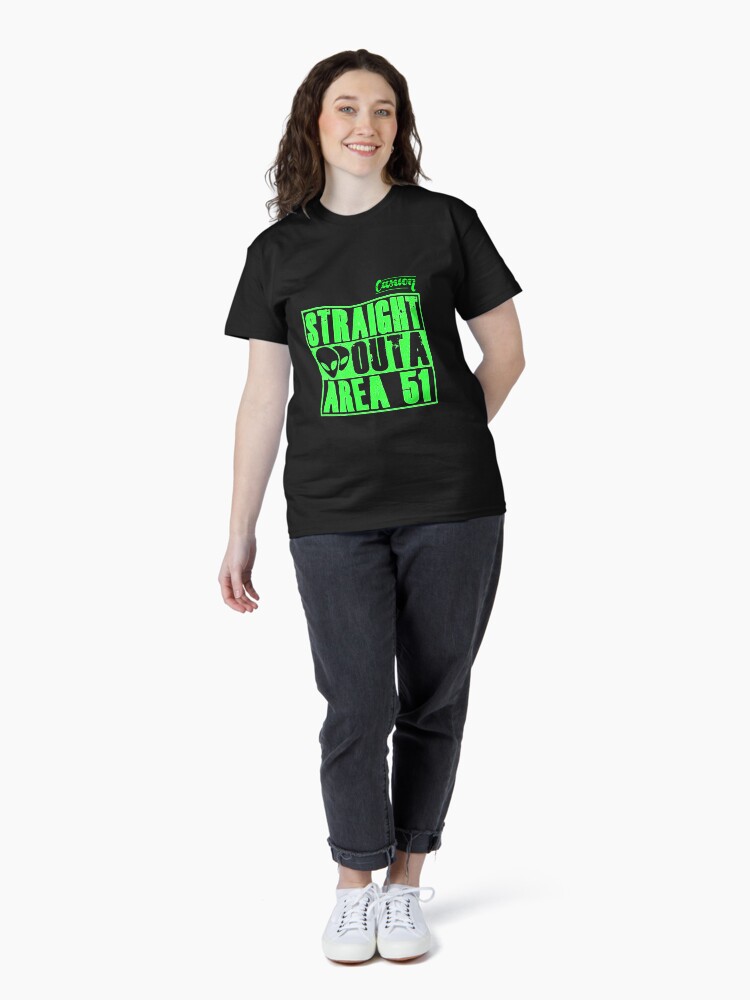 Thumbnail 4 of 7, Classic T-Shirt, Straight Outs Area 51 - Casuon designed and sold by CASUON.