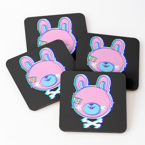 Item preview, Cute Kawaii Goth Bunny Glitch Creepy Pastel Goth Vaporwave designed and sold by swiftyspade.