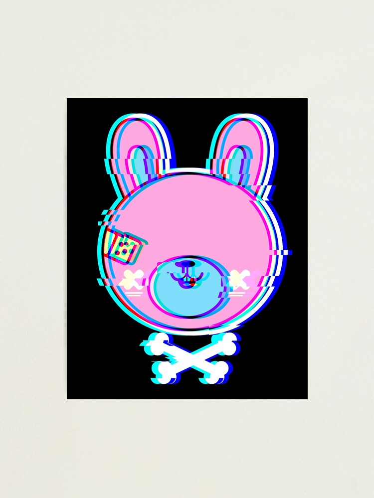 Kawaii Pastel Goth Cute Creepy Bunny In Teacup Drawstring Bag