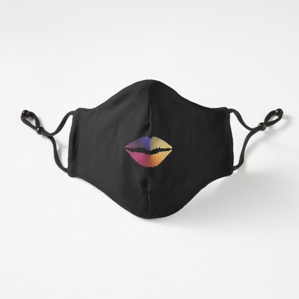 Lips Angle Gradient (Black) Fitted 3-Layer