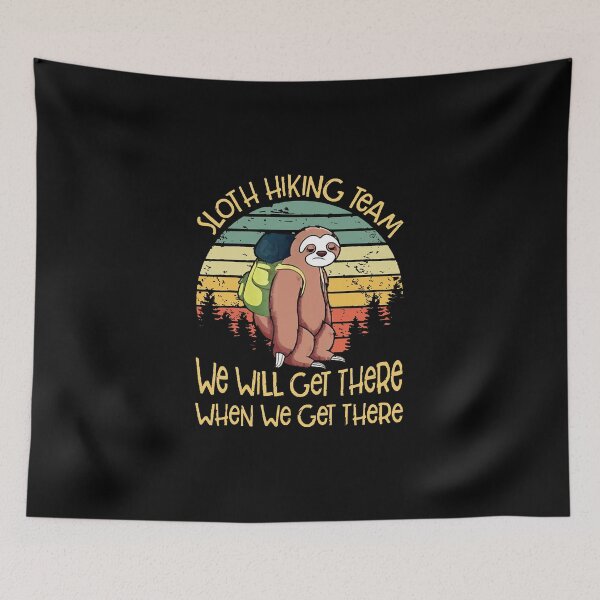 Item preview, Sloth Hiking Team TShirt Vintage Sloth T Shirt Gift  designed and sold by nkZarger08.