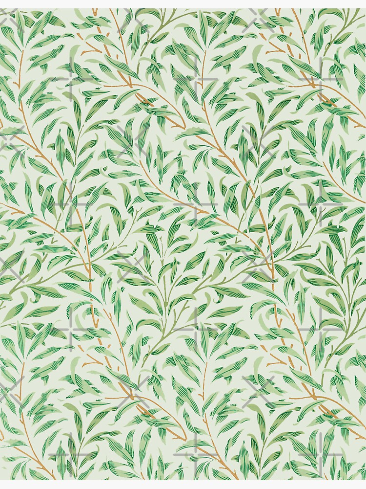 "Sage Green Leaf Pattern Watercolor" Sticker by ChantiesDesigns Redbubble