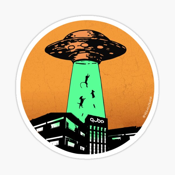 Aliens to the rescue - mission: Animal Testing Sticker