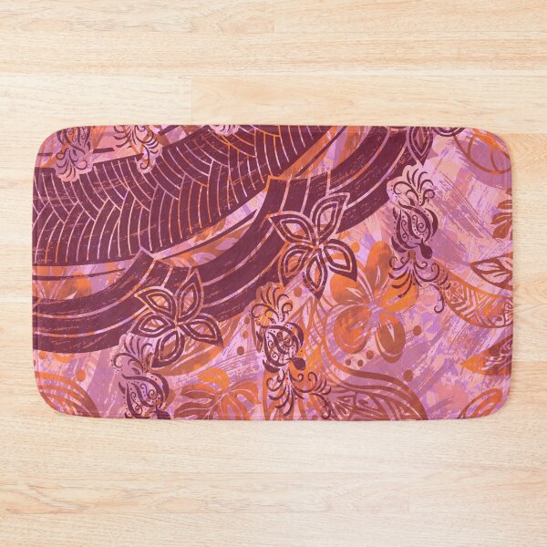 Aperçu de l'œuvre Art tribal peint en corail hawaïen créée et vendue par sunnthreads.