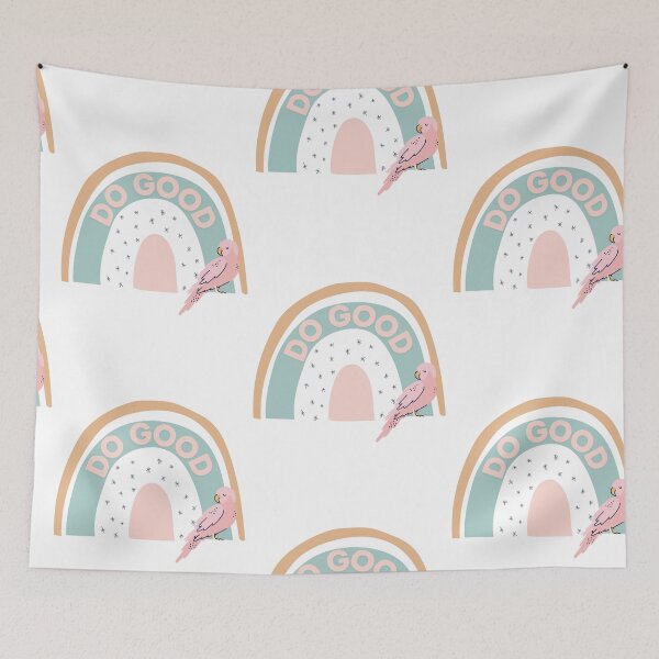 Item preview, Do good rainbow and bird cute pastel vibe designed and sold by TheWaterBirds.