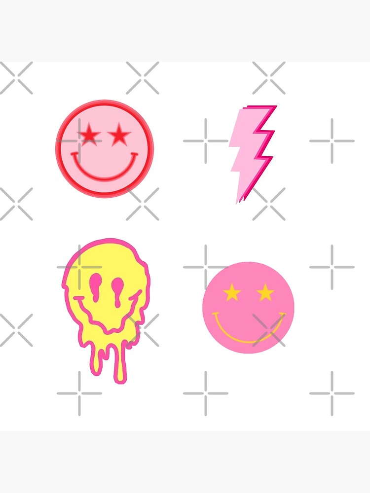The Ultimate Preppy Pink Sticker Pack Art Board Print for Sale by