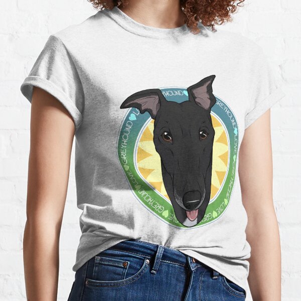 Greyhound Love (Black) Classic T-Shirt