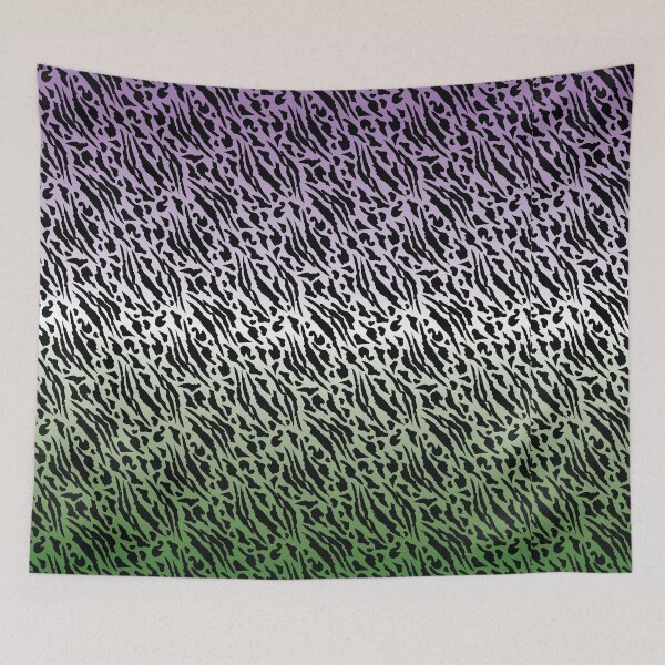 Item preview, LGBT Genderqueer Pride Flag Gift, Queer identity pride flag, Tiger Leather pattern designed and sold by ArtsyloShop.