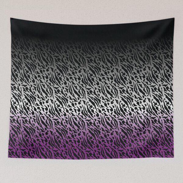 Artikelvorschau, LGBT Asexual Pride Flag Geschenk, Nonsexual Identity Pride Flag, Tiger Ledermuster entworfen und verkauft von ArtsyloShop.