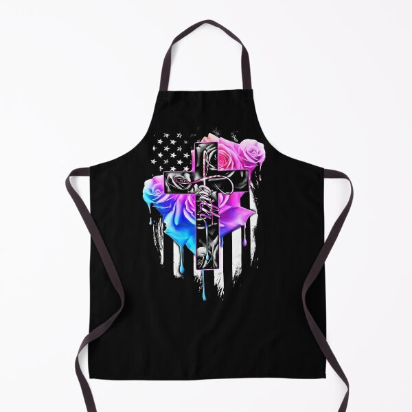 Item preview, Faith Rose Watercolor Cross on back designed and sold by MARKCARNEY.