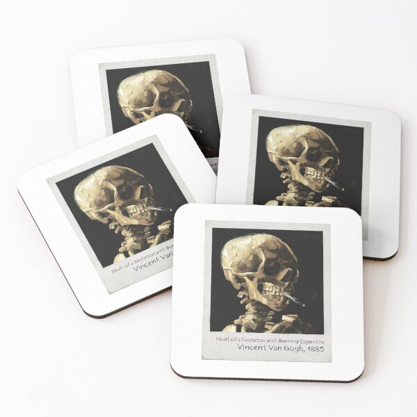 Item preview, Vincent Van Gogh - Skull of a Skeleton with Burning Cigarette designed and sold by ind3finite.