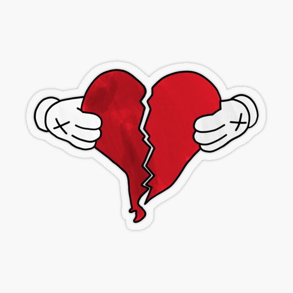 broken heart Sticker