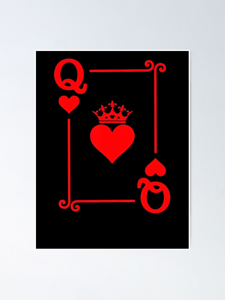 queen of hearts / King and Queen romanting matching cards case