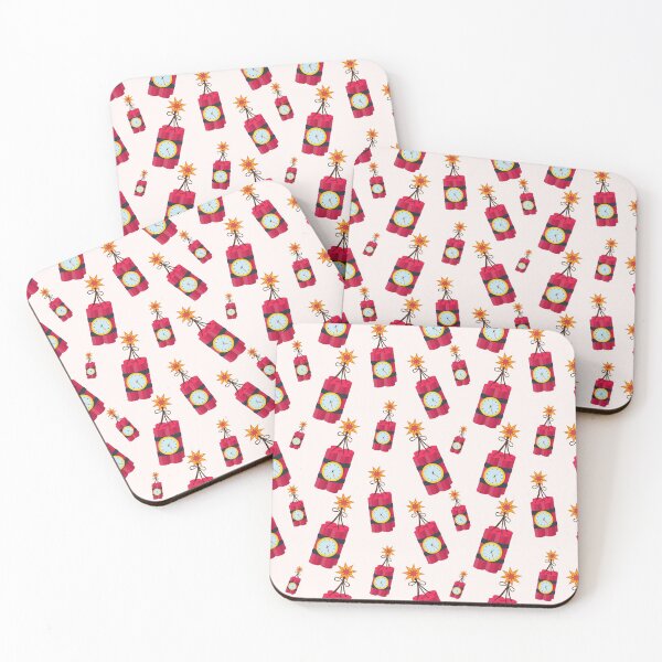 Item preview, tnt explosion dynamite bomb seamless pattern designed and sold by werezu.