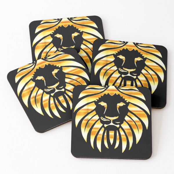 Item preview, Metallic Gold King Lion Jungle designed and sold by MARKCARNEY.
