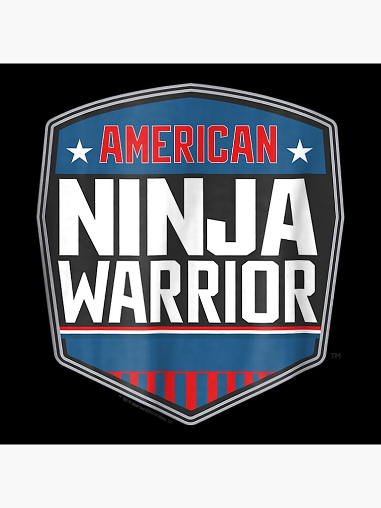 "American Ninja Warrior Logo Standard" Poster by cormorantfly Redbubble