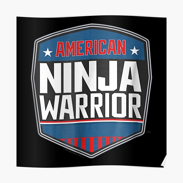 "American Ninja Warrior Logo Standard" Poster by cormorantfly Redbubble