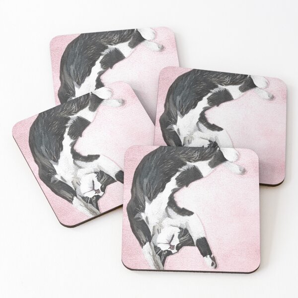 Item preview, Black and white cat  designed and sold by Amy Matson.