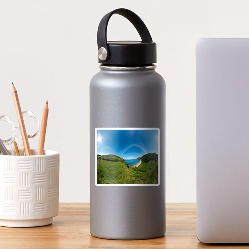 Kinnagoe Bay Panorama Sticker