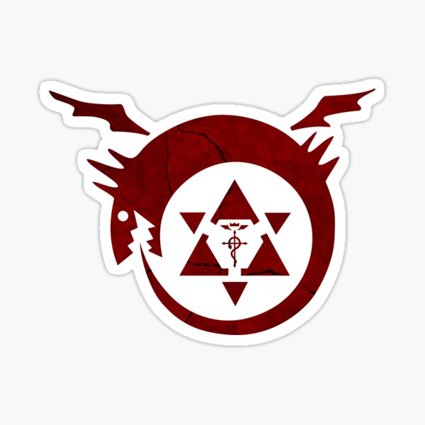 Sticker Fullmetal Alchemist Homunculus Redbubble