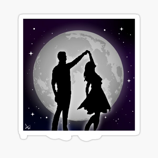 "Dancing In The Moonlight" Sticker For Sale By Aaron White | Redbubble